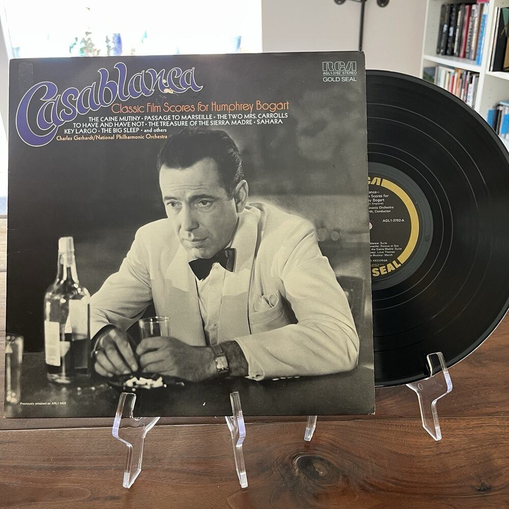 Casablanca Classic Film Scores For Humphrey Bogart LP '74 RCA Gold Seal AGL13782